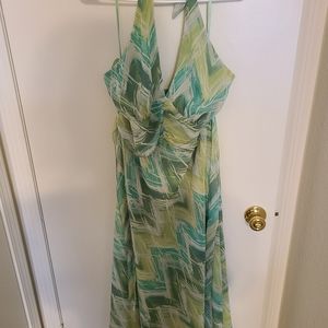 Green Halter dress